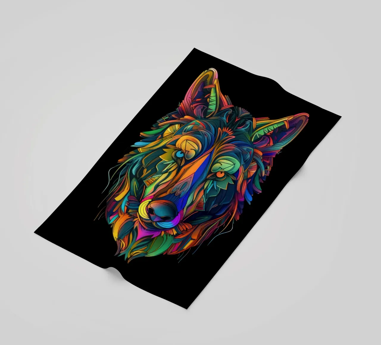 Lupo Tatoo telo mare da Animal Portraits