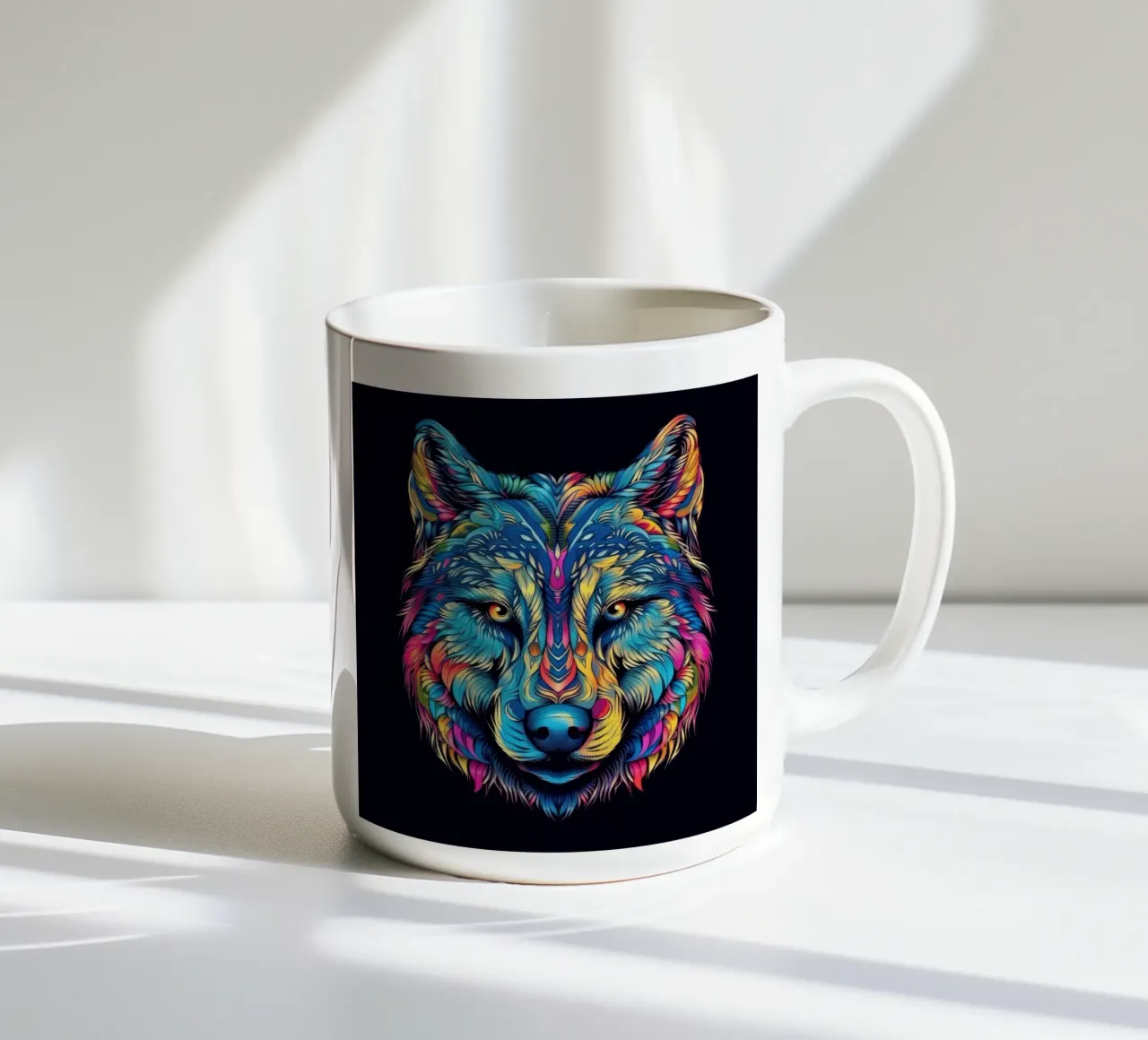 Lupo Tatoo tazza in ceramica da Animal Portraits
