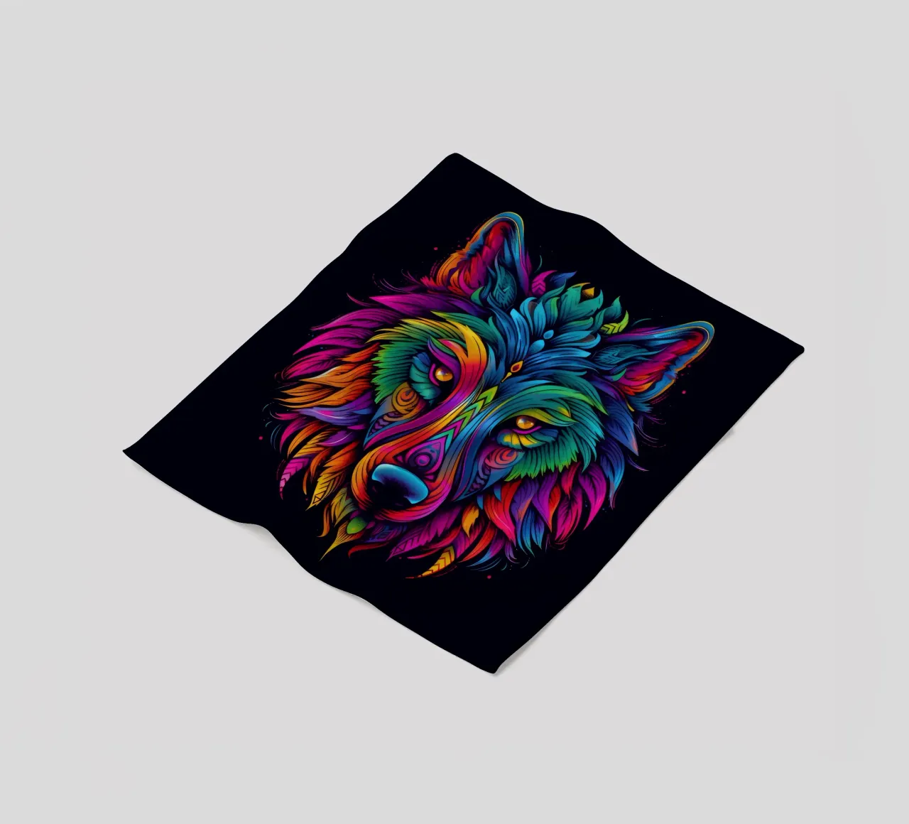 Lupo Tatoo coperta in pile da Animal Portraits