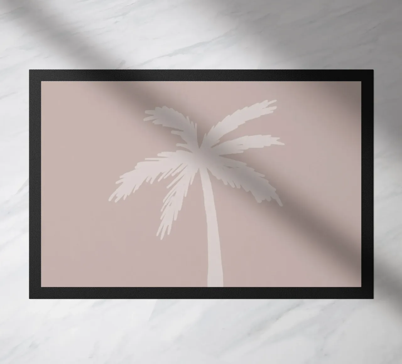Luce boho rosa bianco organico astratto minimalista palma zerbino da This Wild Soul - Illustration