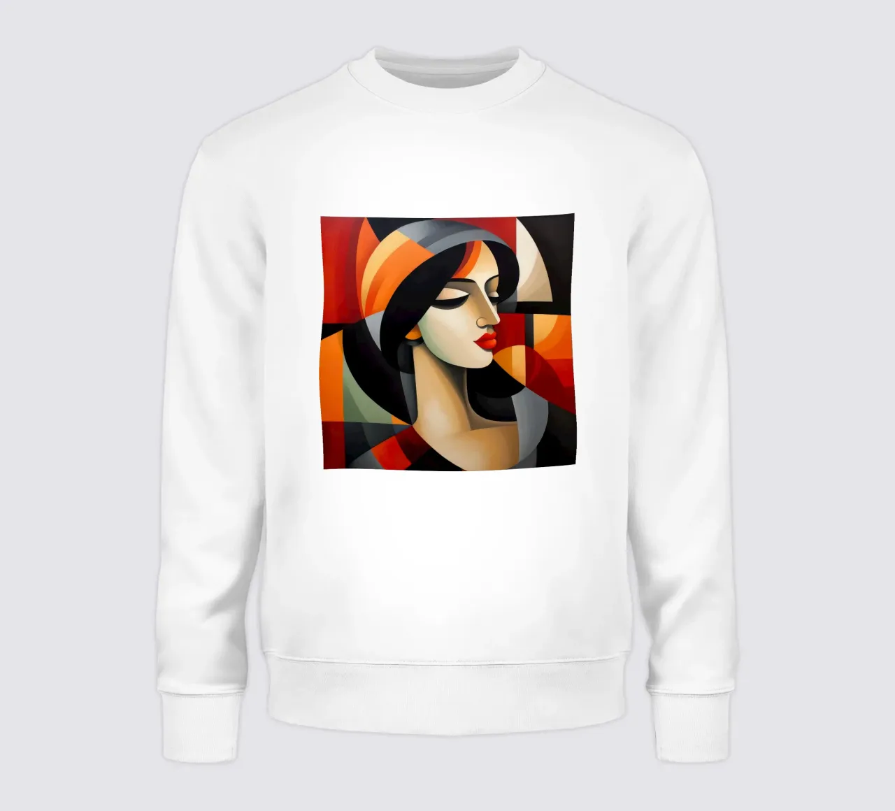 Cubismo Donna portoghese felpa da Artful Muse