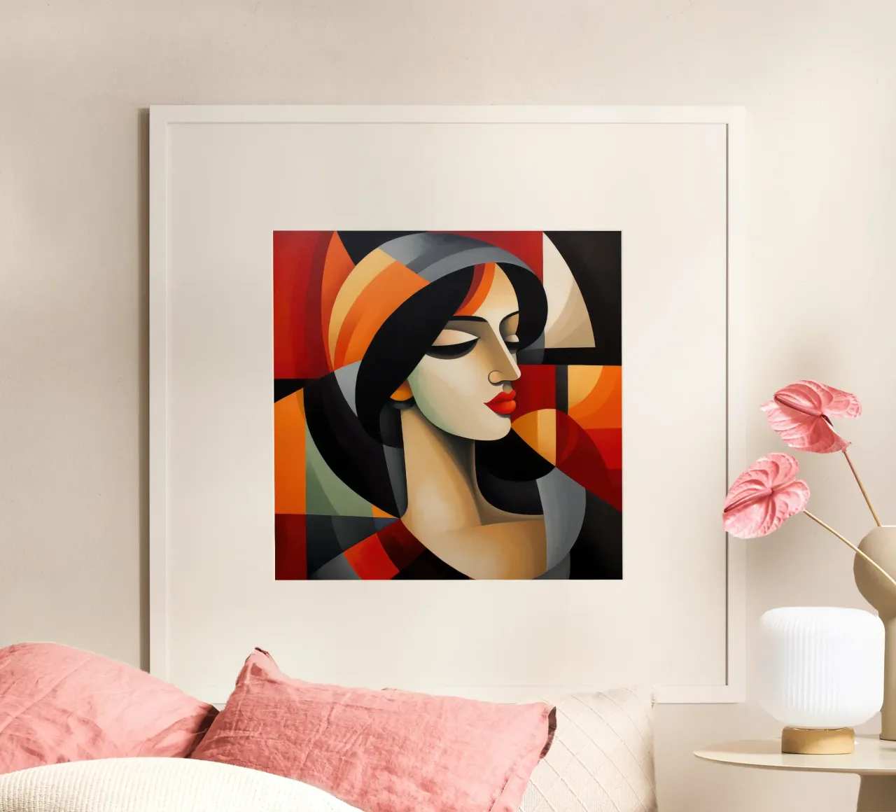 Cubismo Donna portoghese carta hahnemühle da Artful Muse
