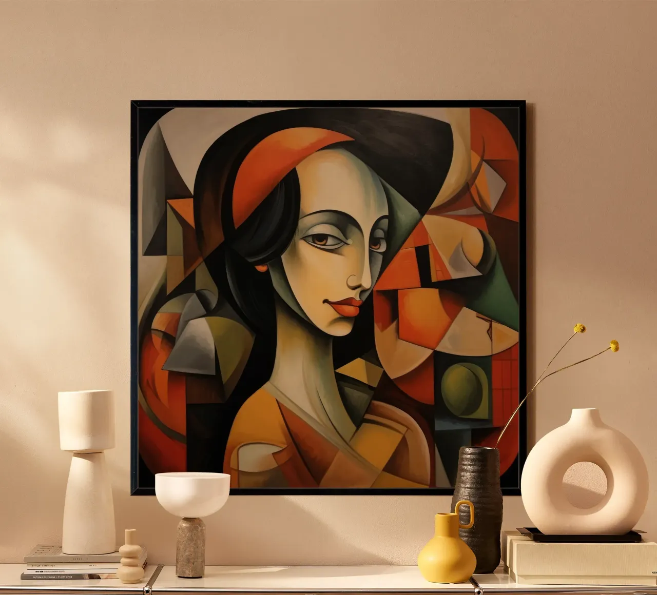 Cubismo Donna portoghese carta hahnemühle da Artful Muse