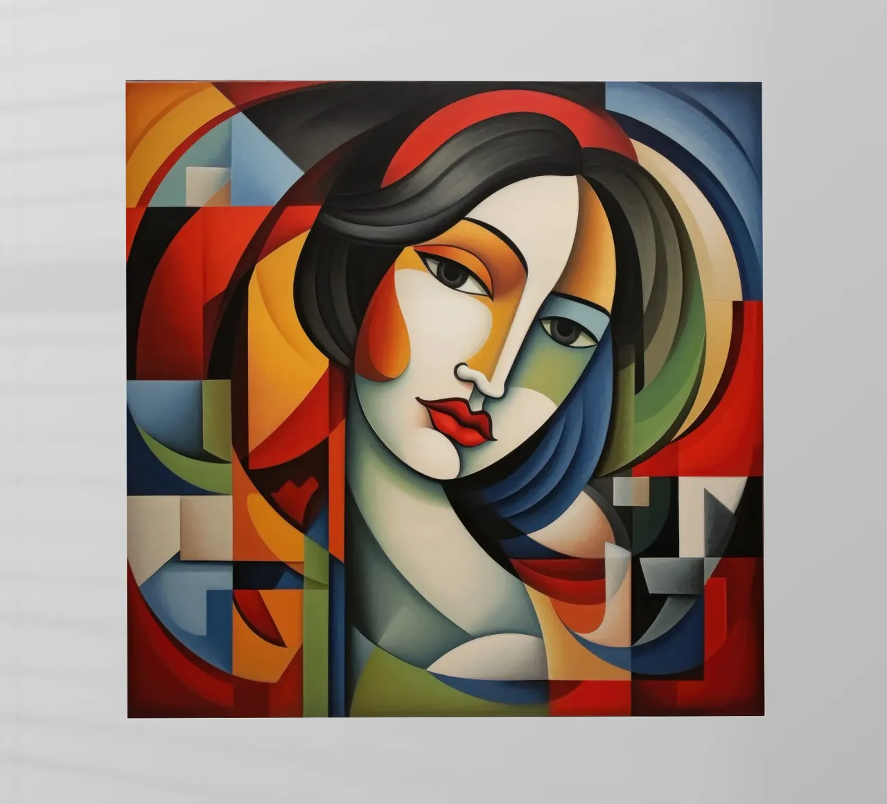 Cubismo Donna portoghese pellicola backlit da Artful Muse