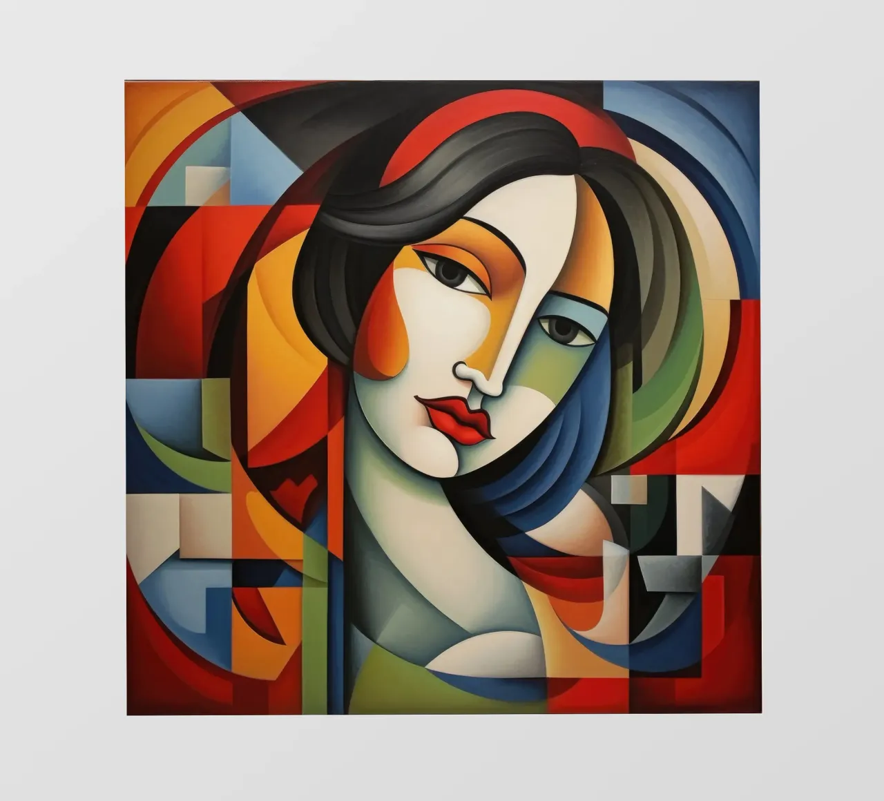 Cubismo Donna portoghese pellicola backlit da Artful Muse