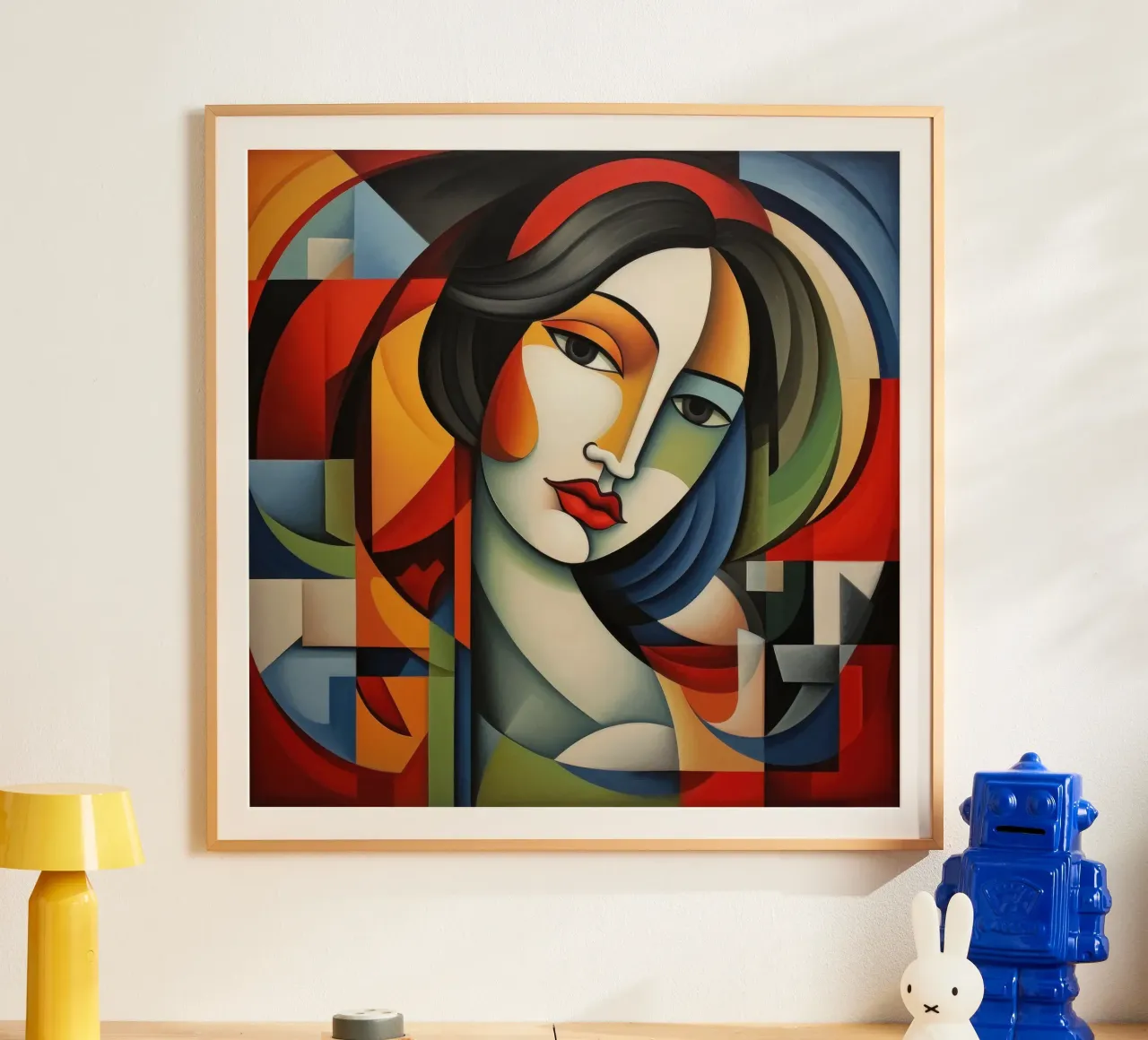Cubismo Donna portoghese carta hahnemühle da Artful Muse