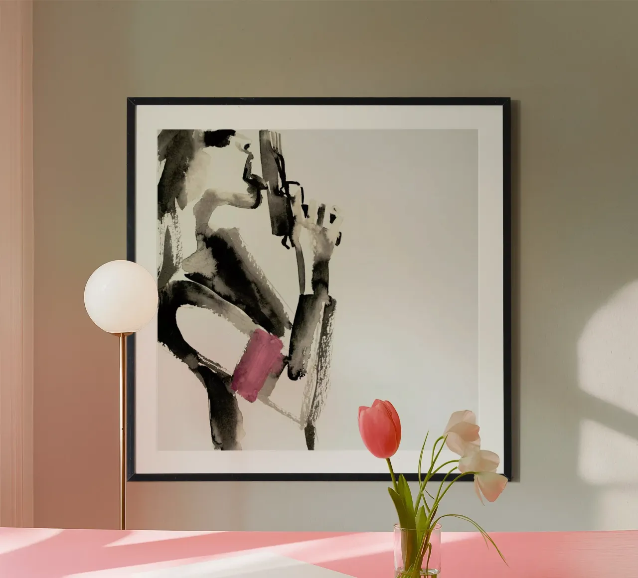 A Girl Is a Gun poster con telaio in plastica da Victoria Verbaan