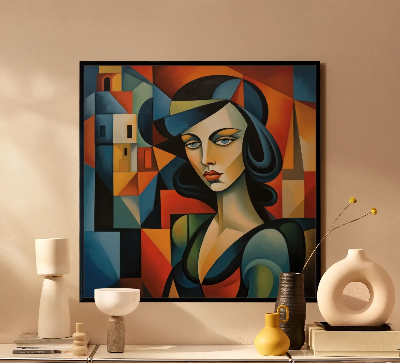 Cubismo Donna portoghese carta hahnemühle da Artful Muse