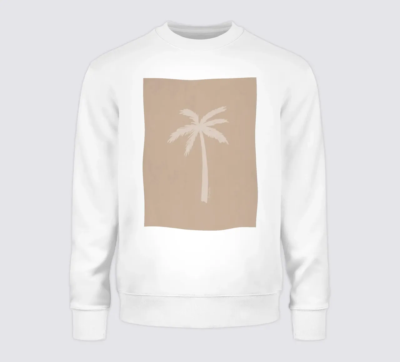 Luce boho beige bianco organico astratto minimalista palma felpa da This Wild Soul - Illustration