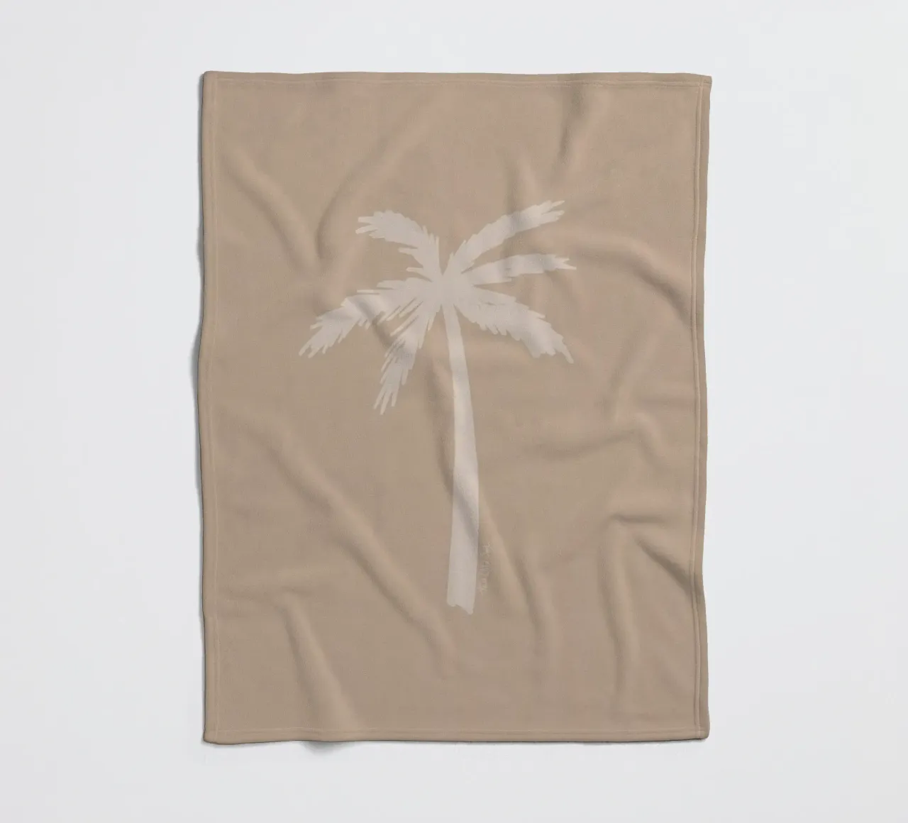 Luce boho beige bianco organico astratto minimalista palma coperta in pile da This Wild Soul - Illustration