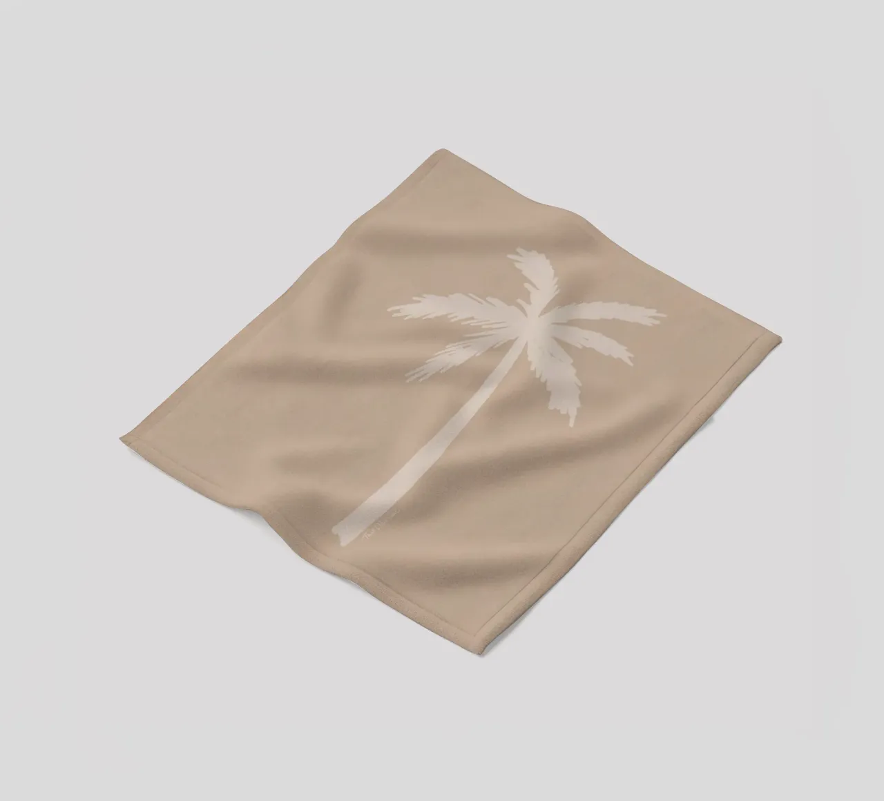 Luce boho beige bianco organico astratto minimalista palma coperta in pile da This Wild Soul - Illustration