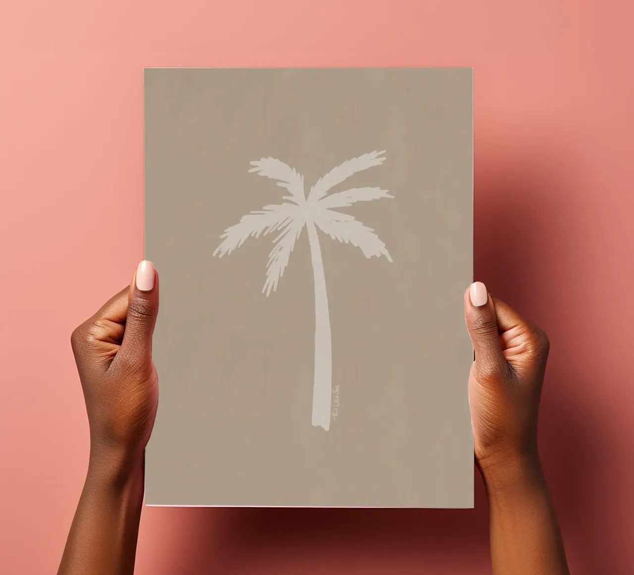 Licht Boho beige weiß organisch abstrakt minimalistisch Palme Stickerbogen von This Wild Soul - Illustration