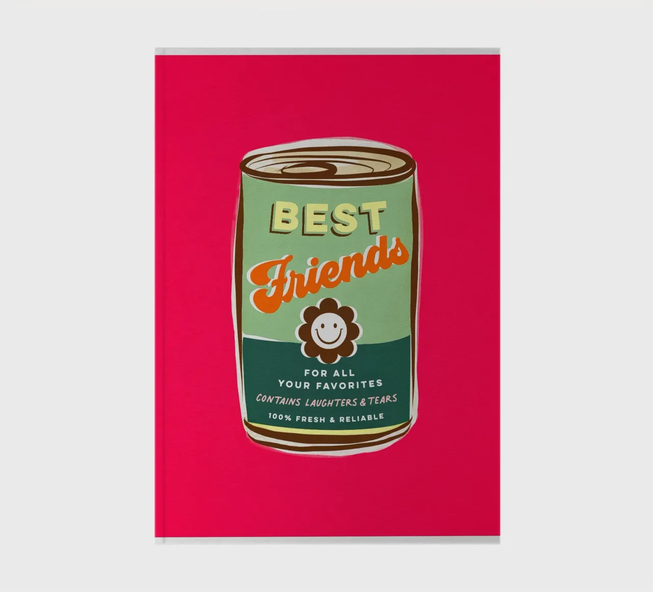 Best Friends • For Laughters & Tears Typographic can notebook by Dominique Vari Words