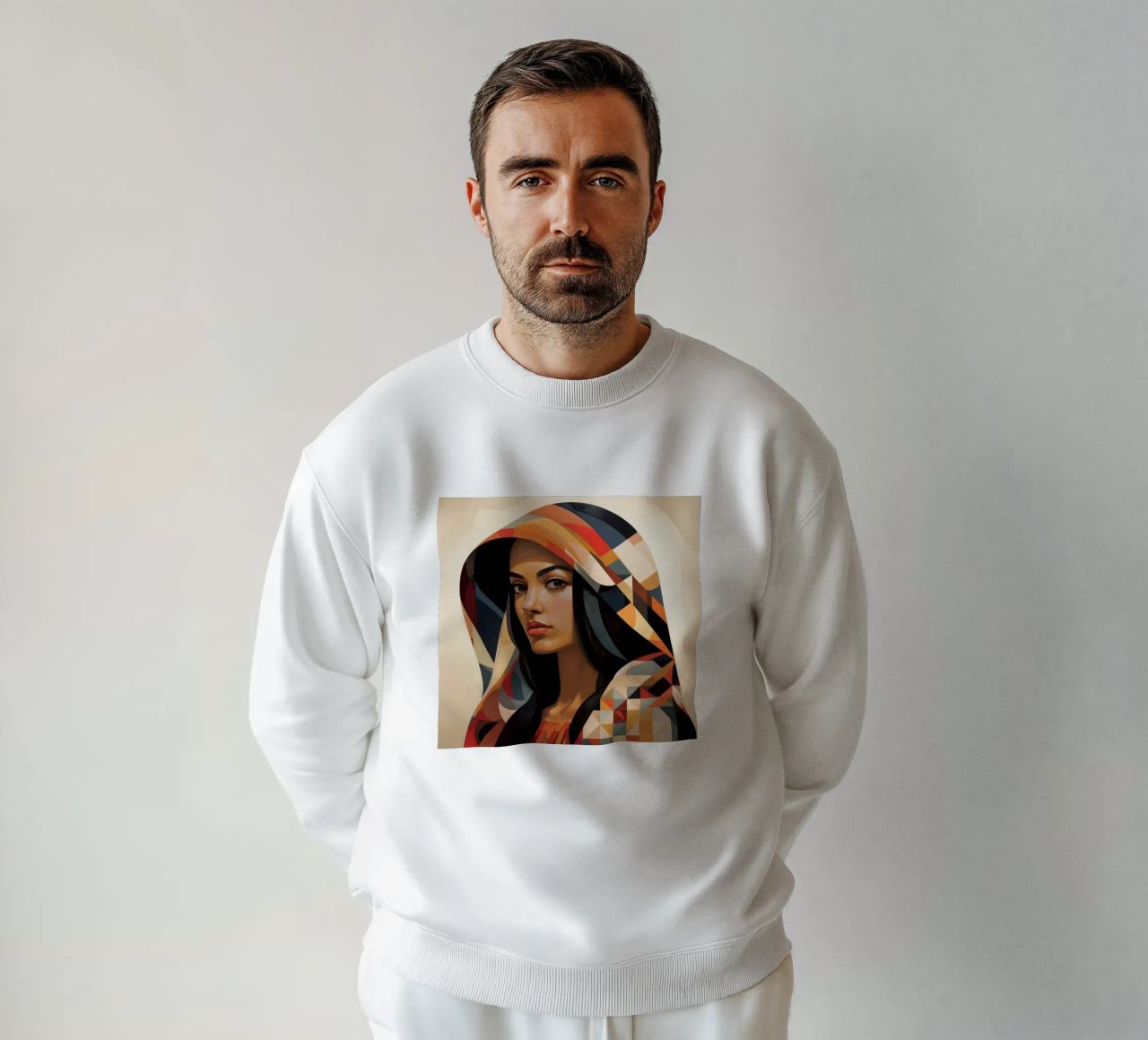 Abstraction géométrique Femme péruvienne sweat de Artful Muse