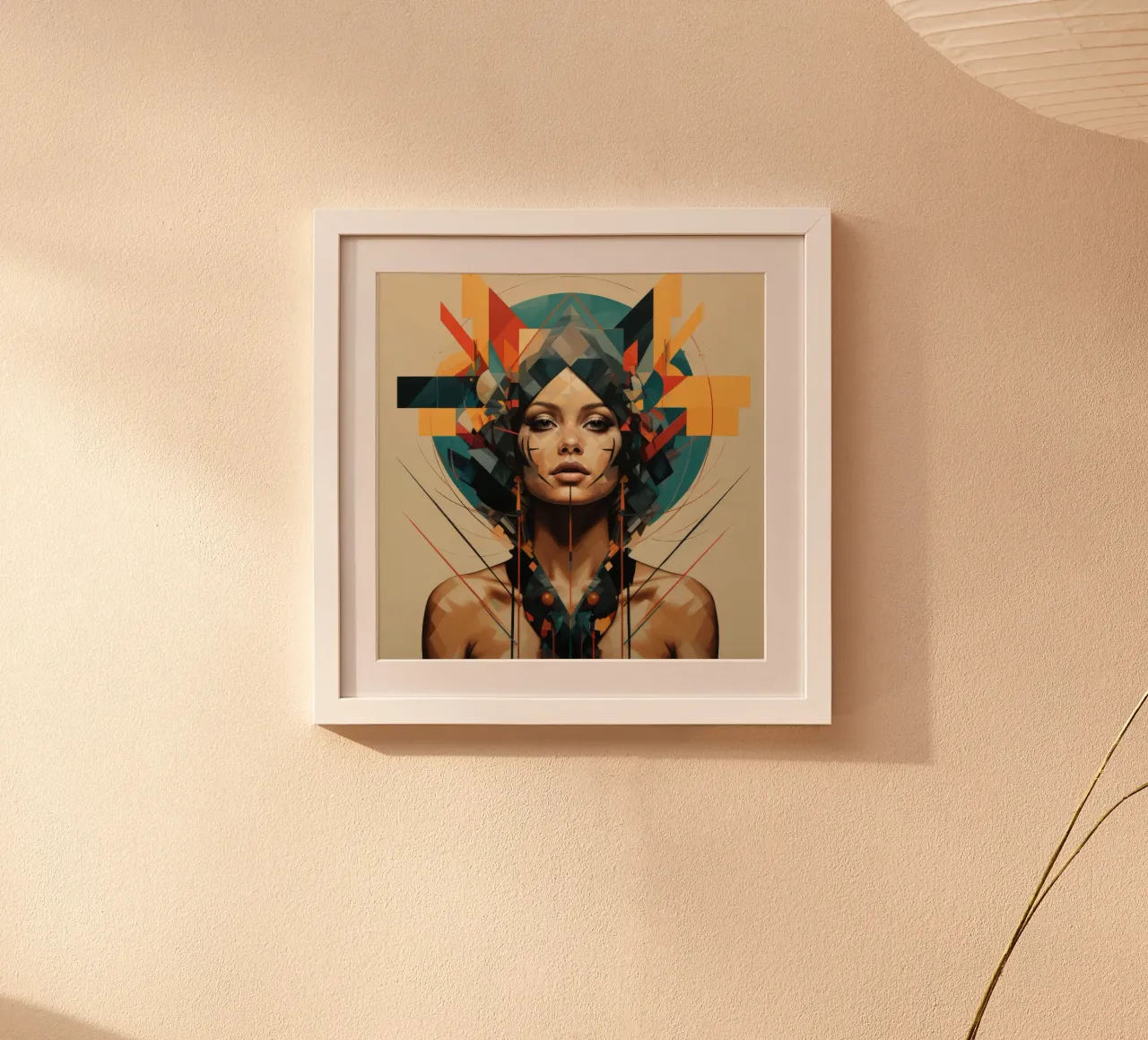 Geometrische argentinische Frau Hahnemühle von Artful Muse