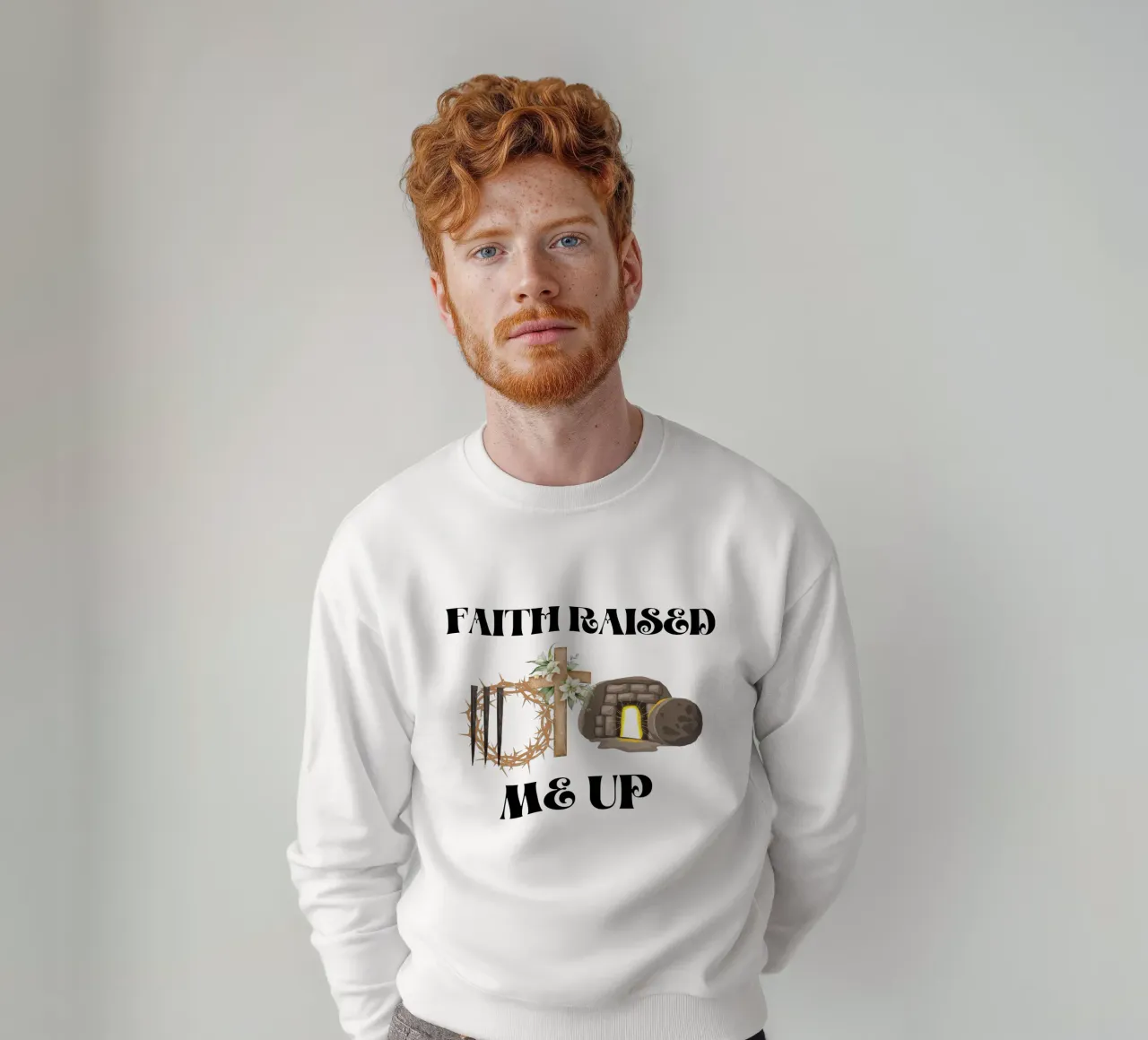 Der Glaube hat mich aufgerichtet Gestärkt durch Gnade, stark im Glauben Sweatshirt von Lionandlamb