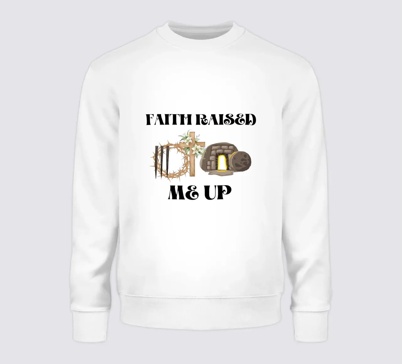 Der Glaube hat mich aufgerichtet Gestärkt durch Gnade, stark im Glauben Sweatshirt von Lionandlamb