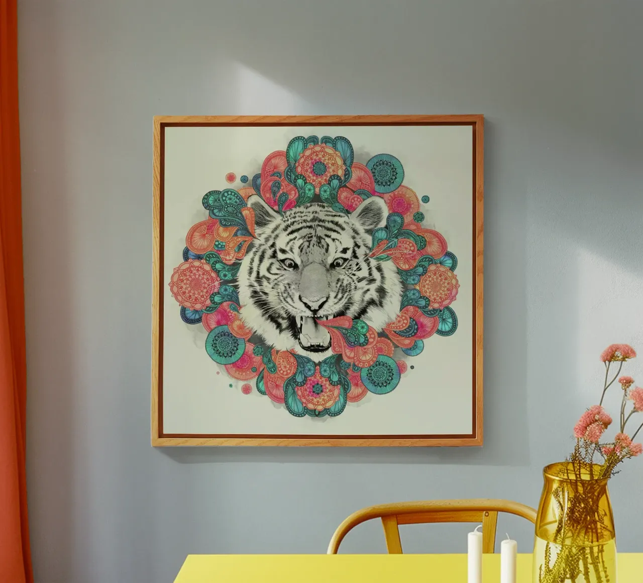 Bengal Mandala plexiglass da Laura Graves