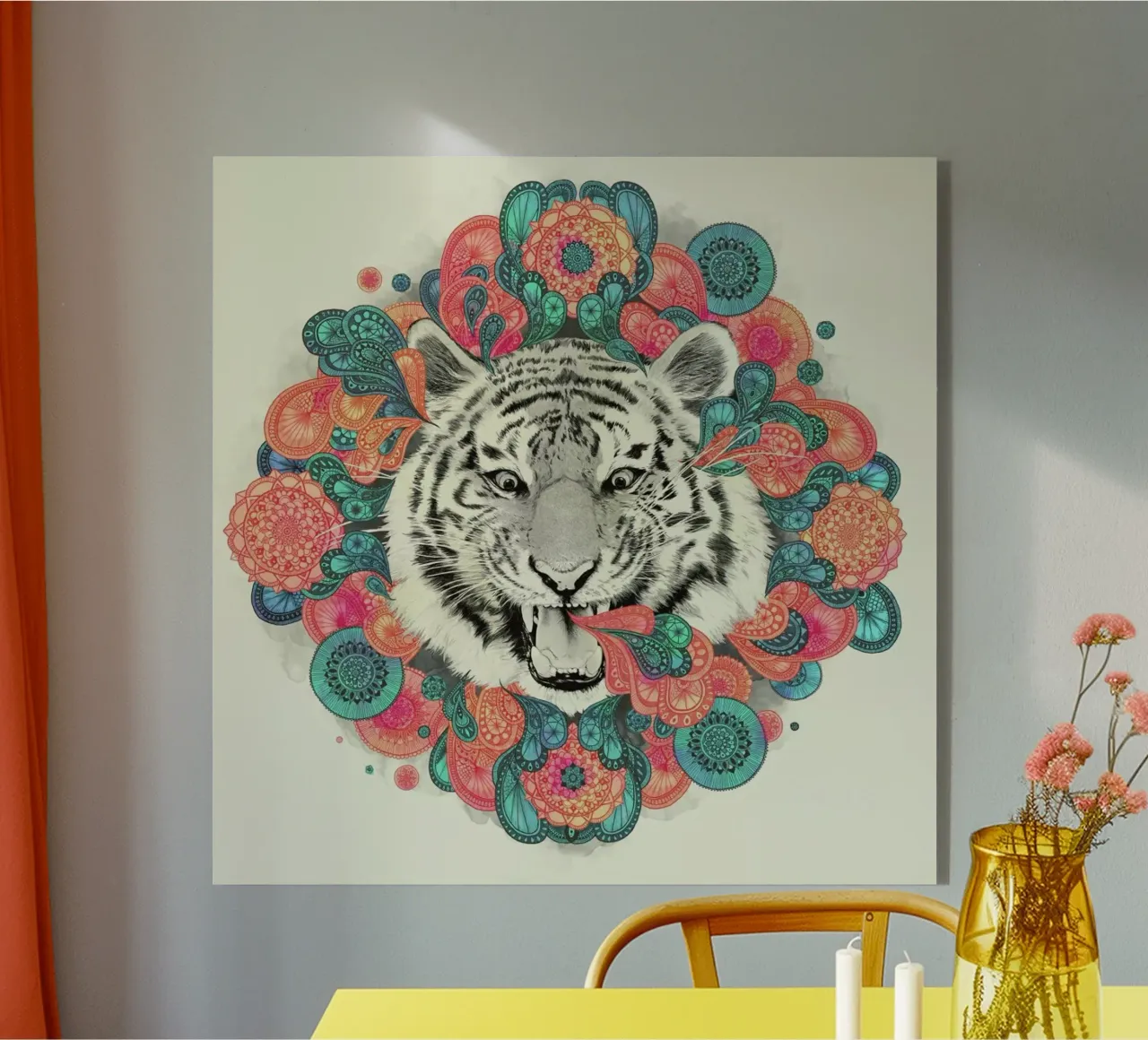 Bengal Mandala plexiglass da Laura Graves