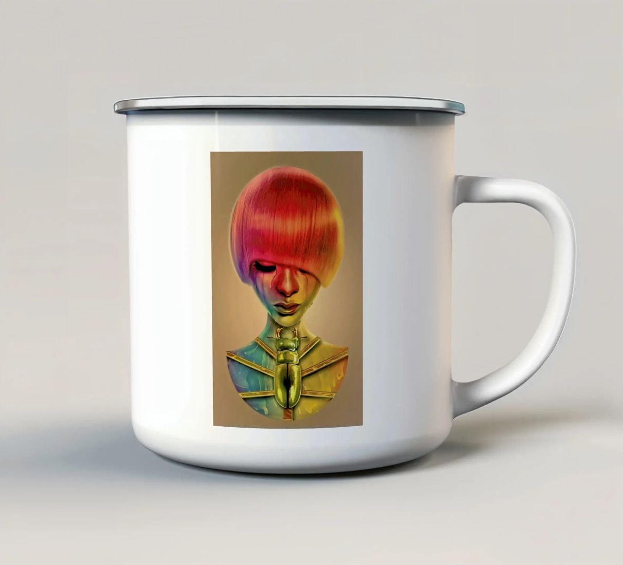 THE GOLD BUG tazza in smalto da Giulio Rossi
