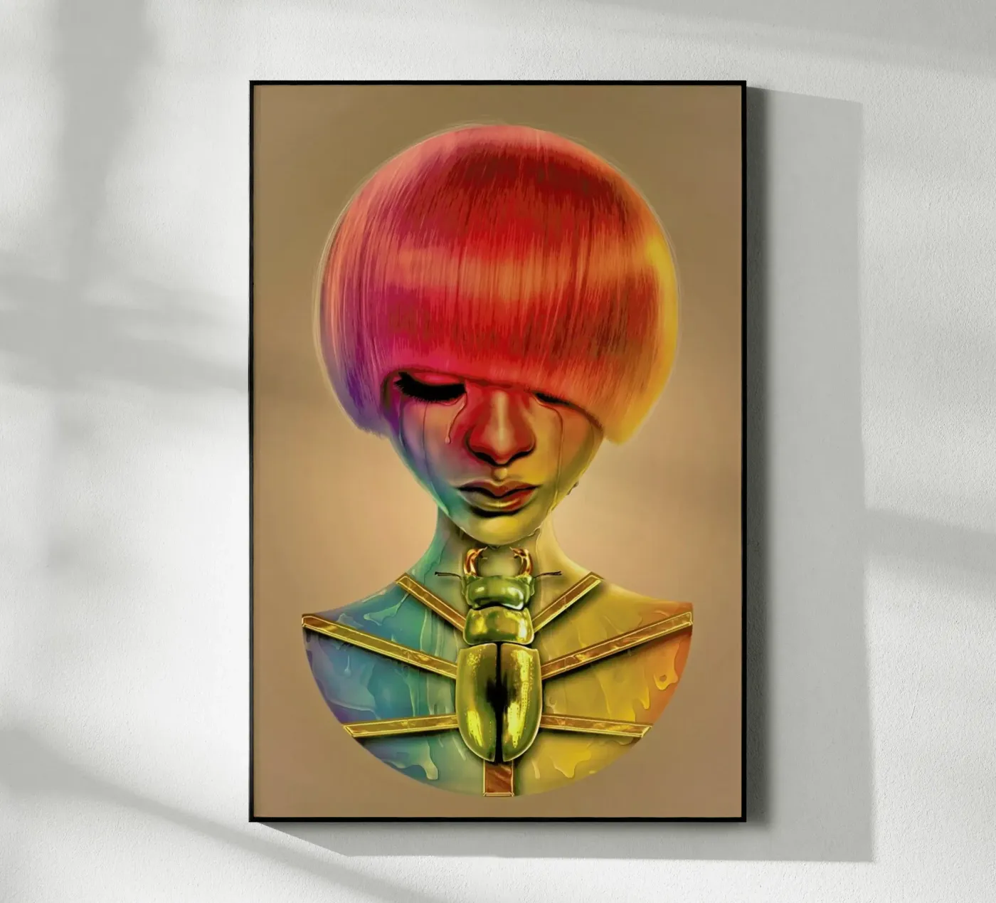 THE GOLD BUG acrylic glass by Giulio Rossi