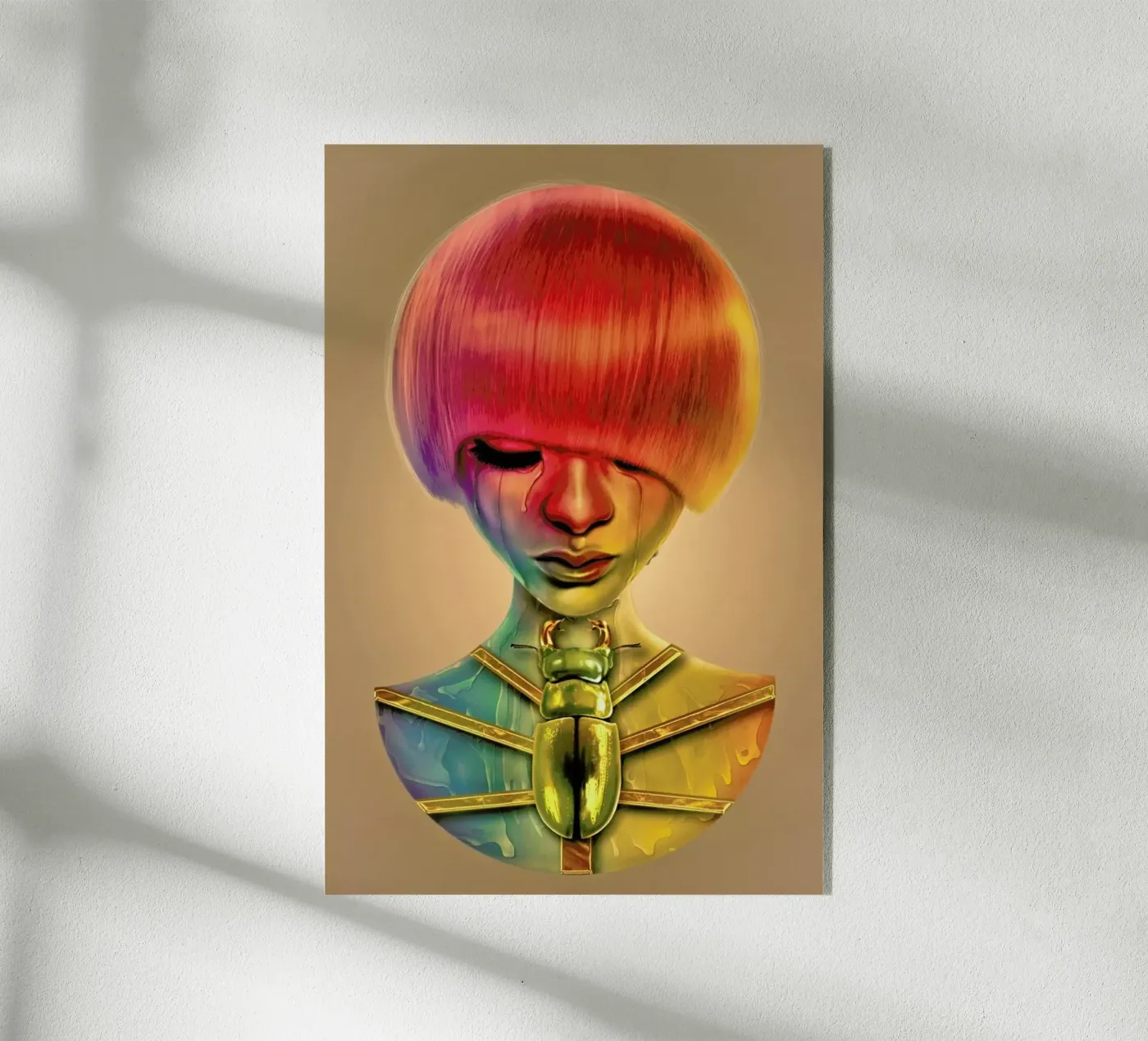 THE GOLD BUG acrylic glass by Giulio Rossi