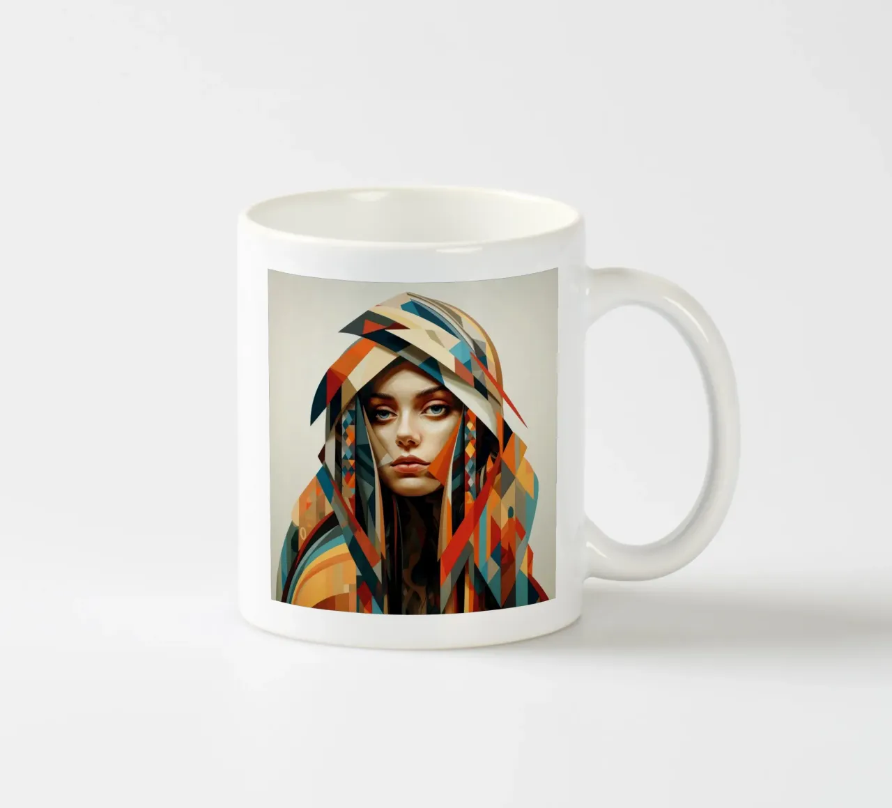 Geometrische argentinische Frau Keramik Tasse von Artful Muse