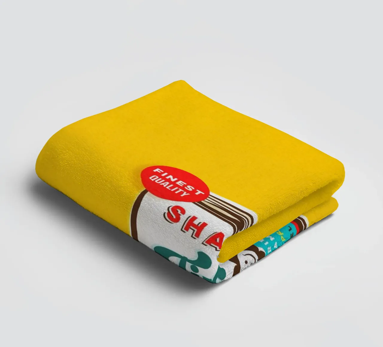 Share Time • Always Be Present Typographic 'can art' towel by Dominique Vari Words