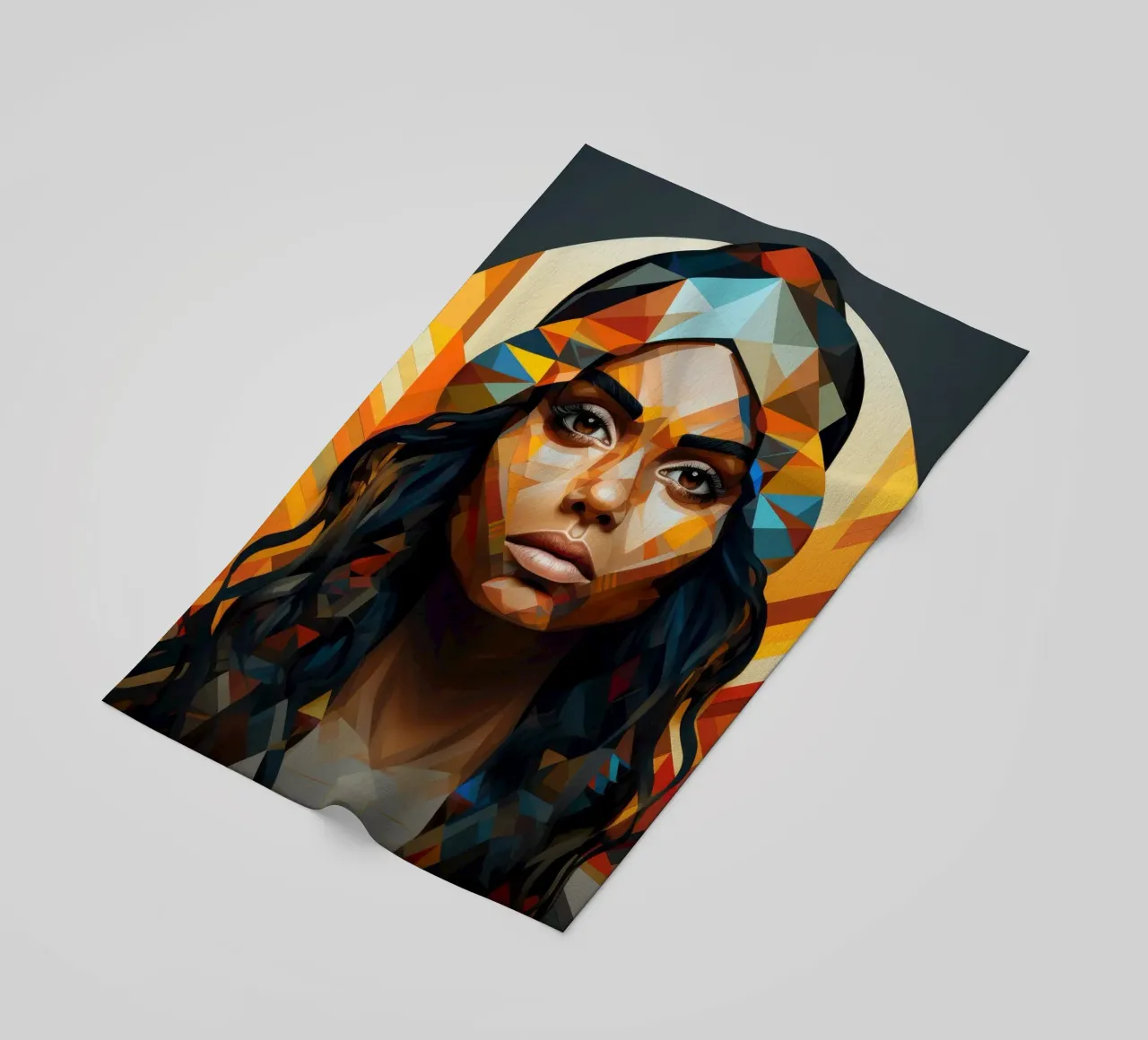 Donna aborigena australiana geometrica telo mare da Artful Muse