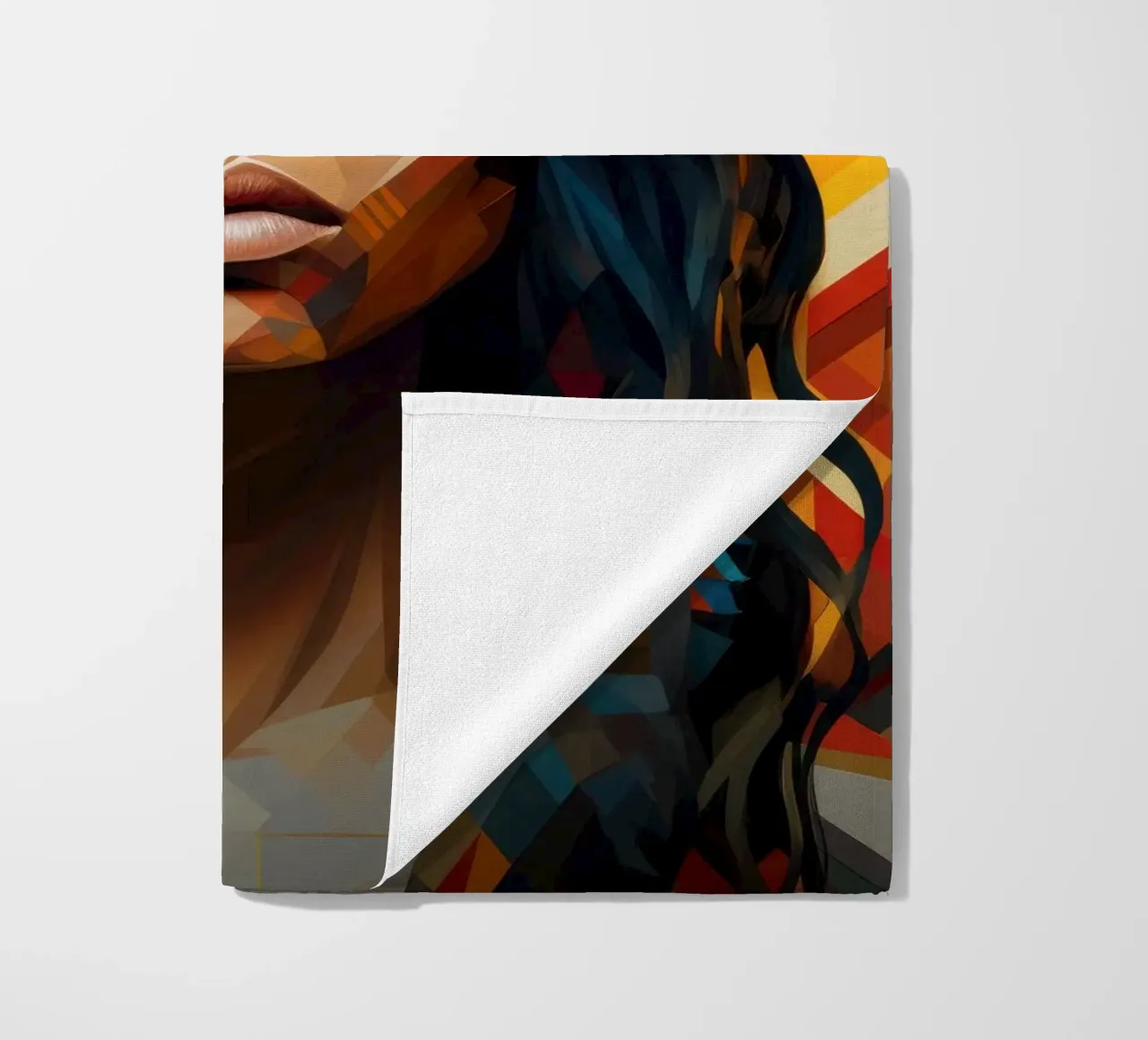 Donna aborigena australiana geometrica telo mare da Artful Muse