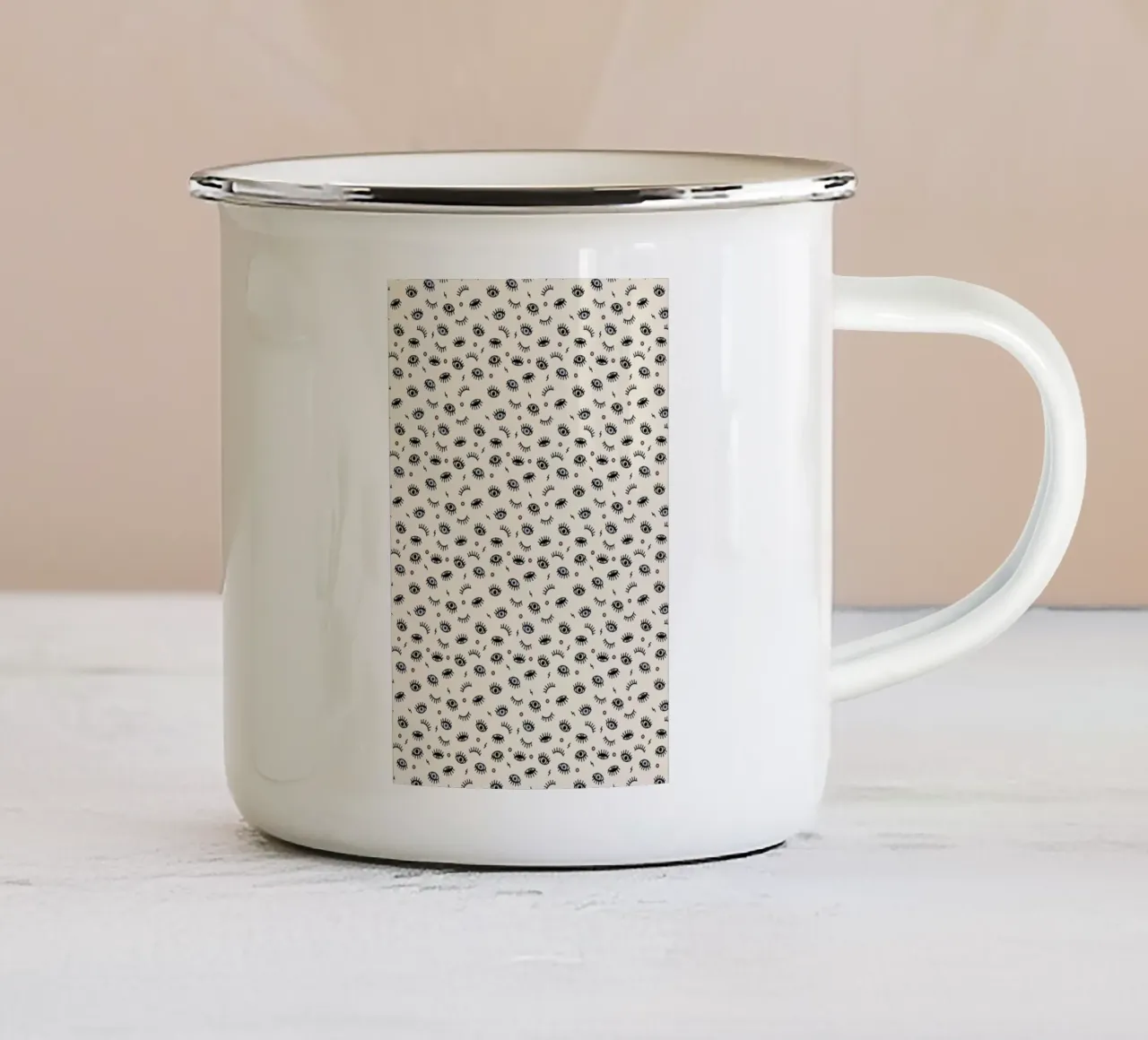 Eyes tazza in smalto da Kind of Style