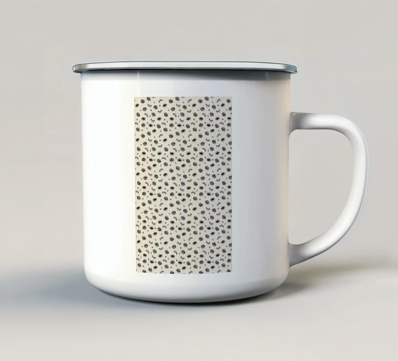 Eyes tazza in smalto da Kind of Style