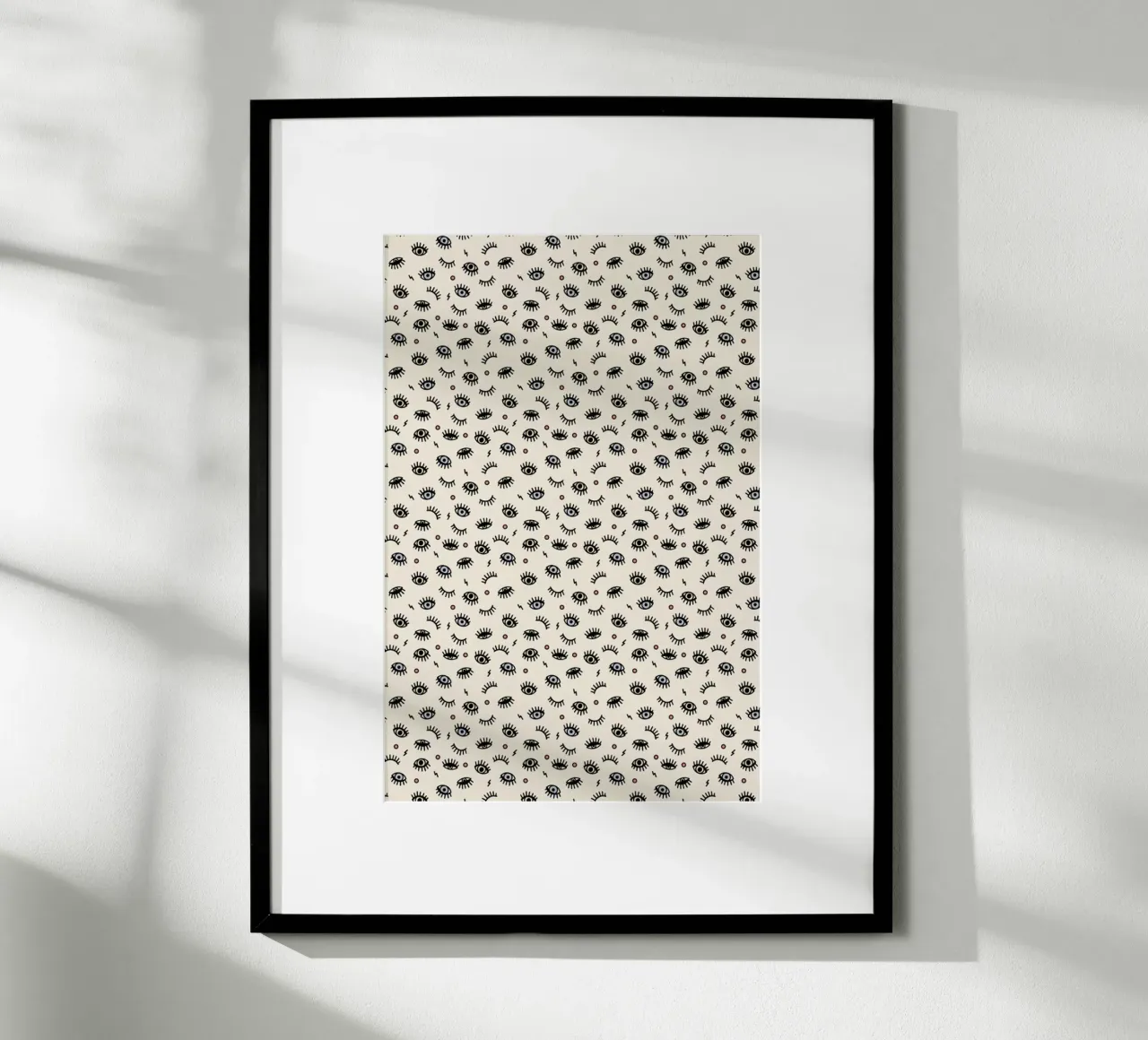 Eyes poster con telaio in legno da Kind of Style
