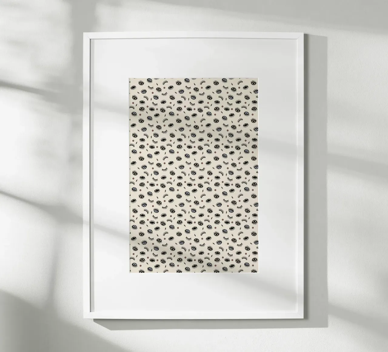 Eyes poster con telaio in legno da Kind of Style