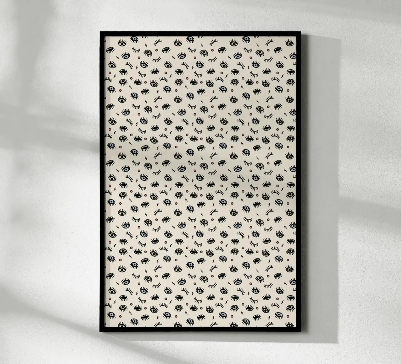 Eyes poster con telaio in legno da Kind of Style