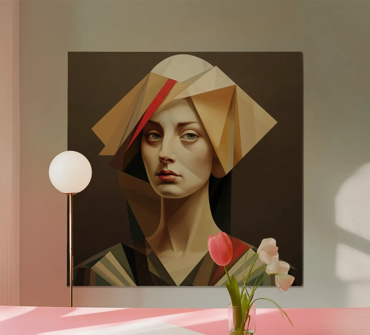Donna belga geometrica carta hahnemühle da Artful Muse