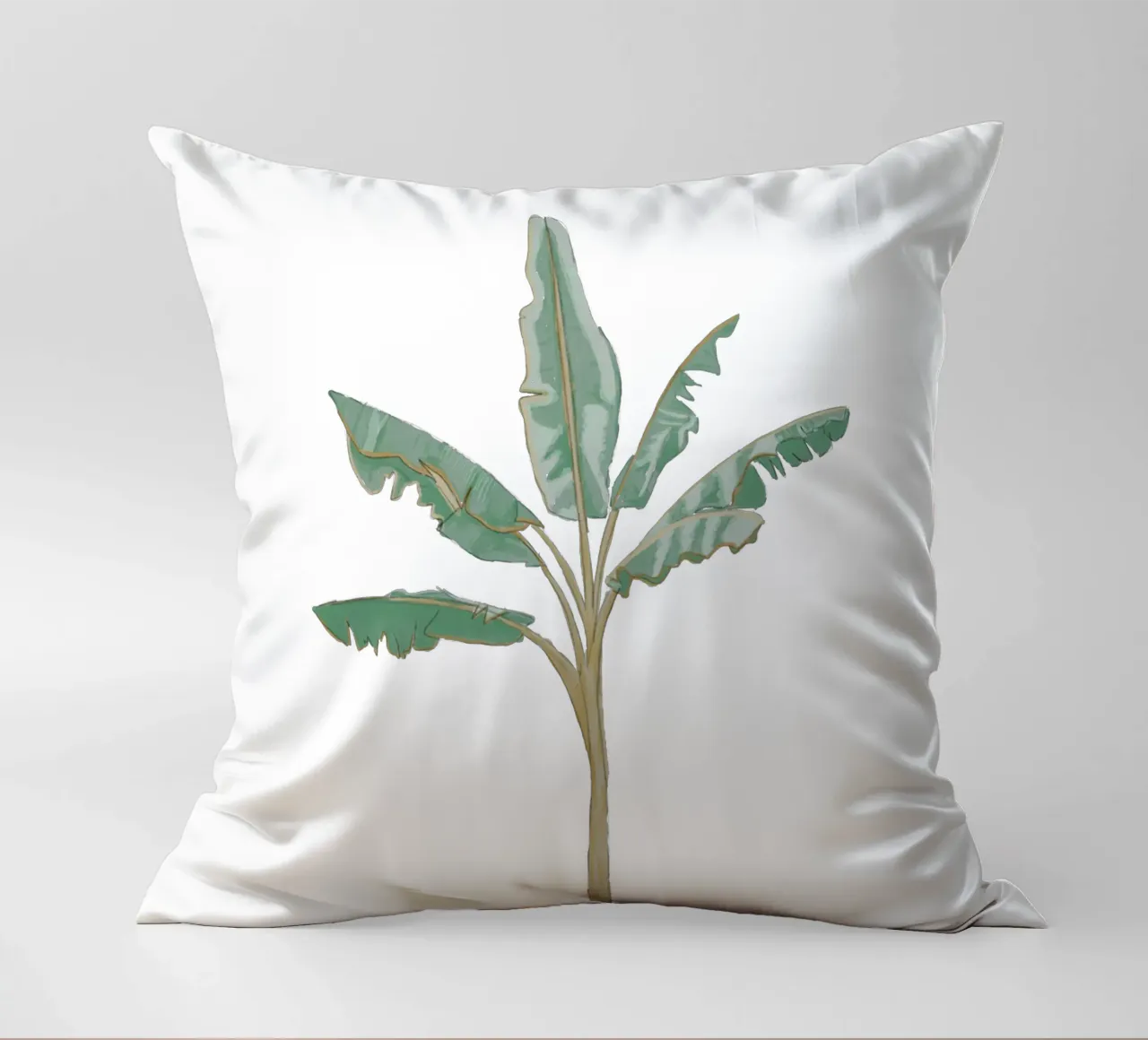 Albero di banane illustrazione vintage boho cuscino da This Wild Soul - Illustration