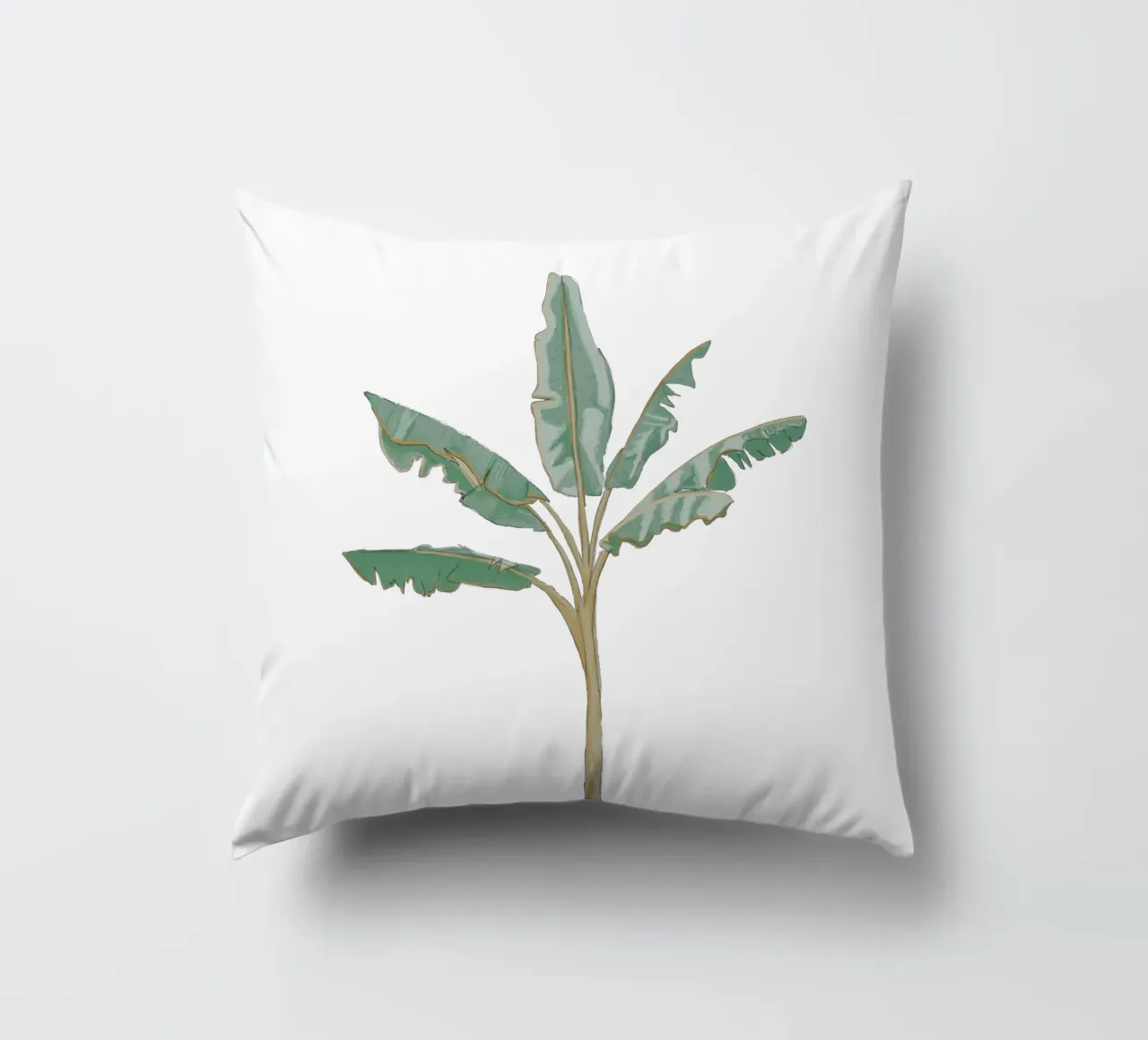 Albero di banane illustrazione vintage boho cuscino da This Wild Soul - Illustration