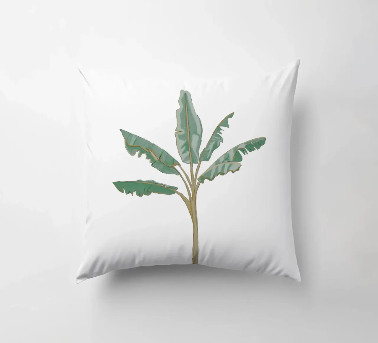 Albero di banane illustrazione vintage boho cuscino da This Wild Soul - Illustration