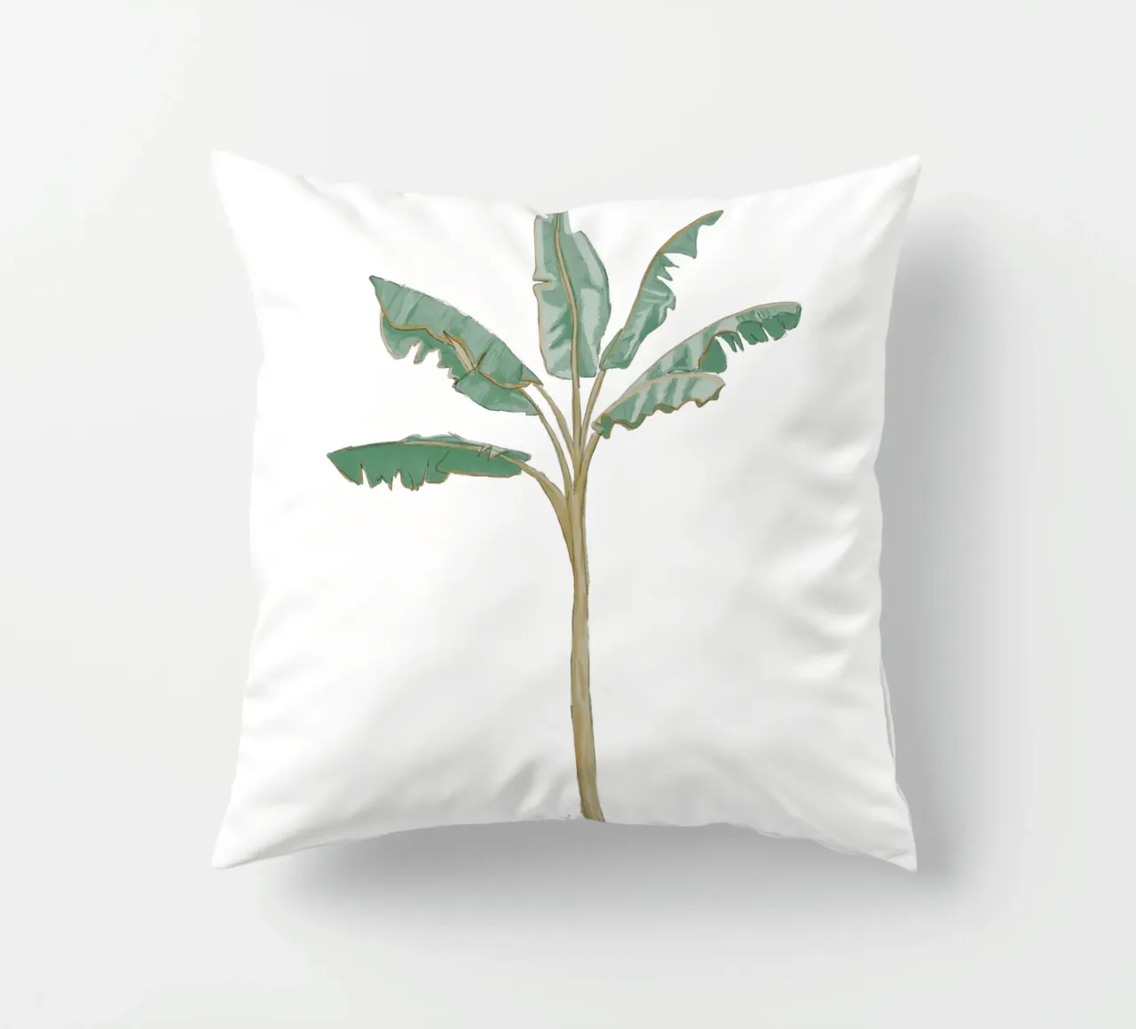 Albero di banane illustrazione vintage boho cuscino da This Wild Soul - Illustration