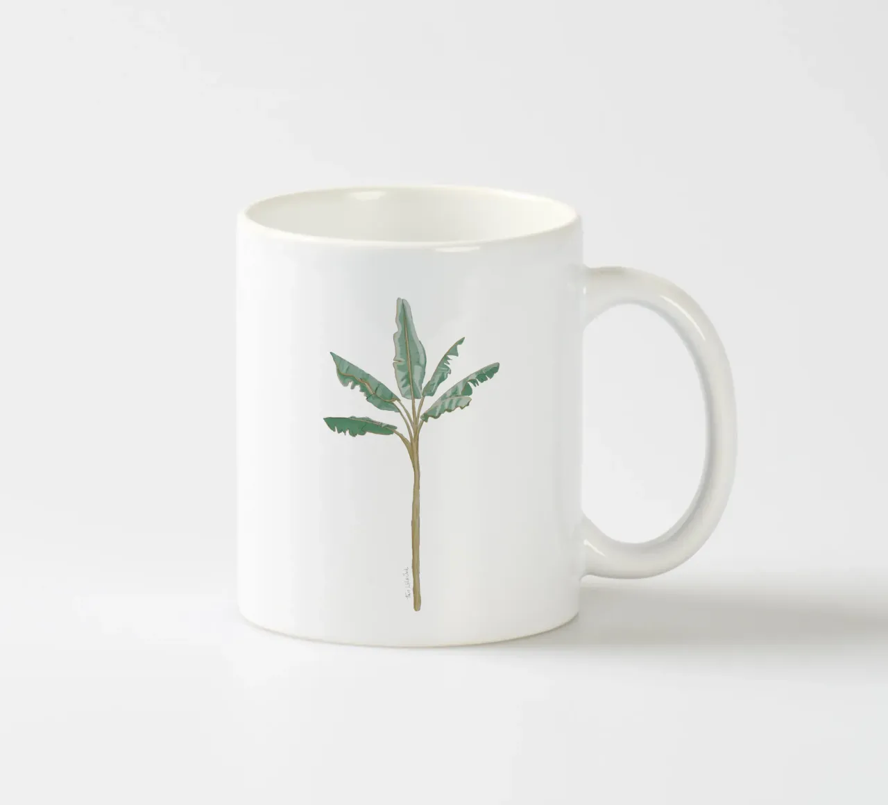 Albero di banane illustrazione vintage boho tazza in ceramica da This Wild Soul - Illustration