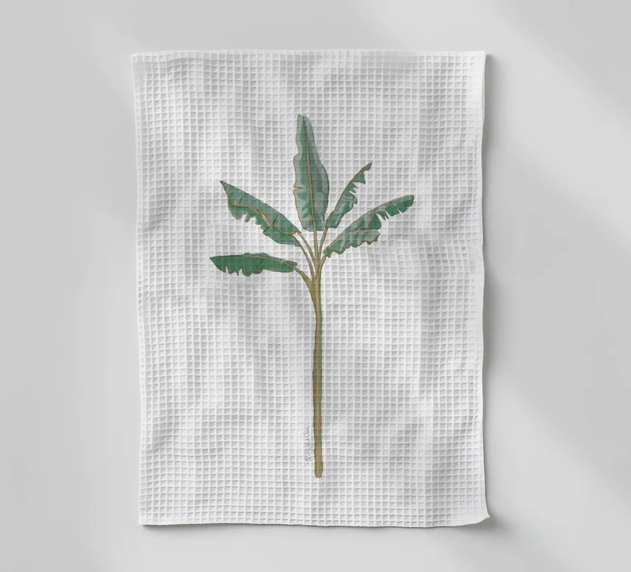 Albero di banane illustrazione vintage boho canovaccio da cucina da This Wild Soul - Illustration