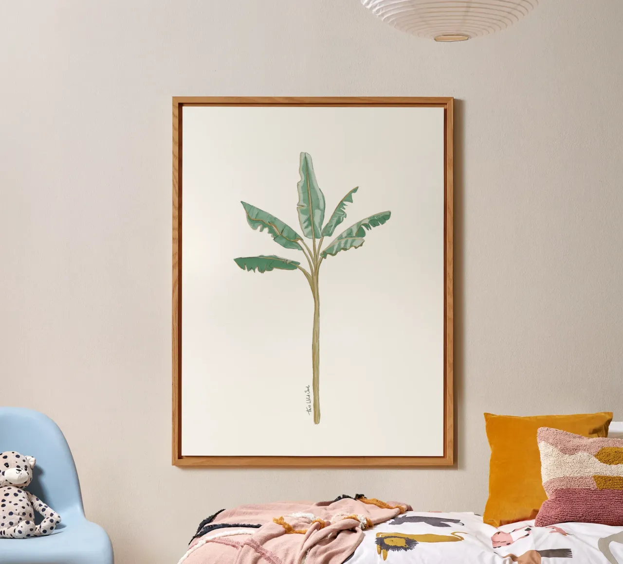Albero di banane illustrazione vintage boho alluminio dibond da This Wild Soul - Illustration