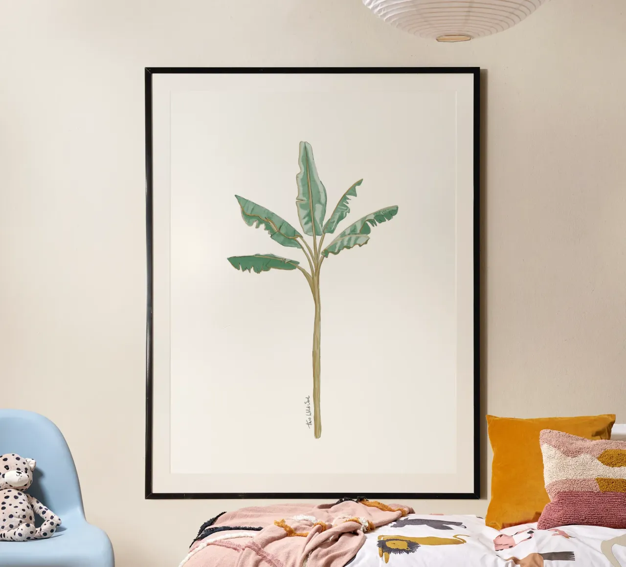 Albero di banane illustrazione vintage boho carta hahnemühle da This Wild Soul - Illustration