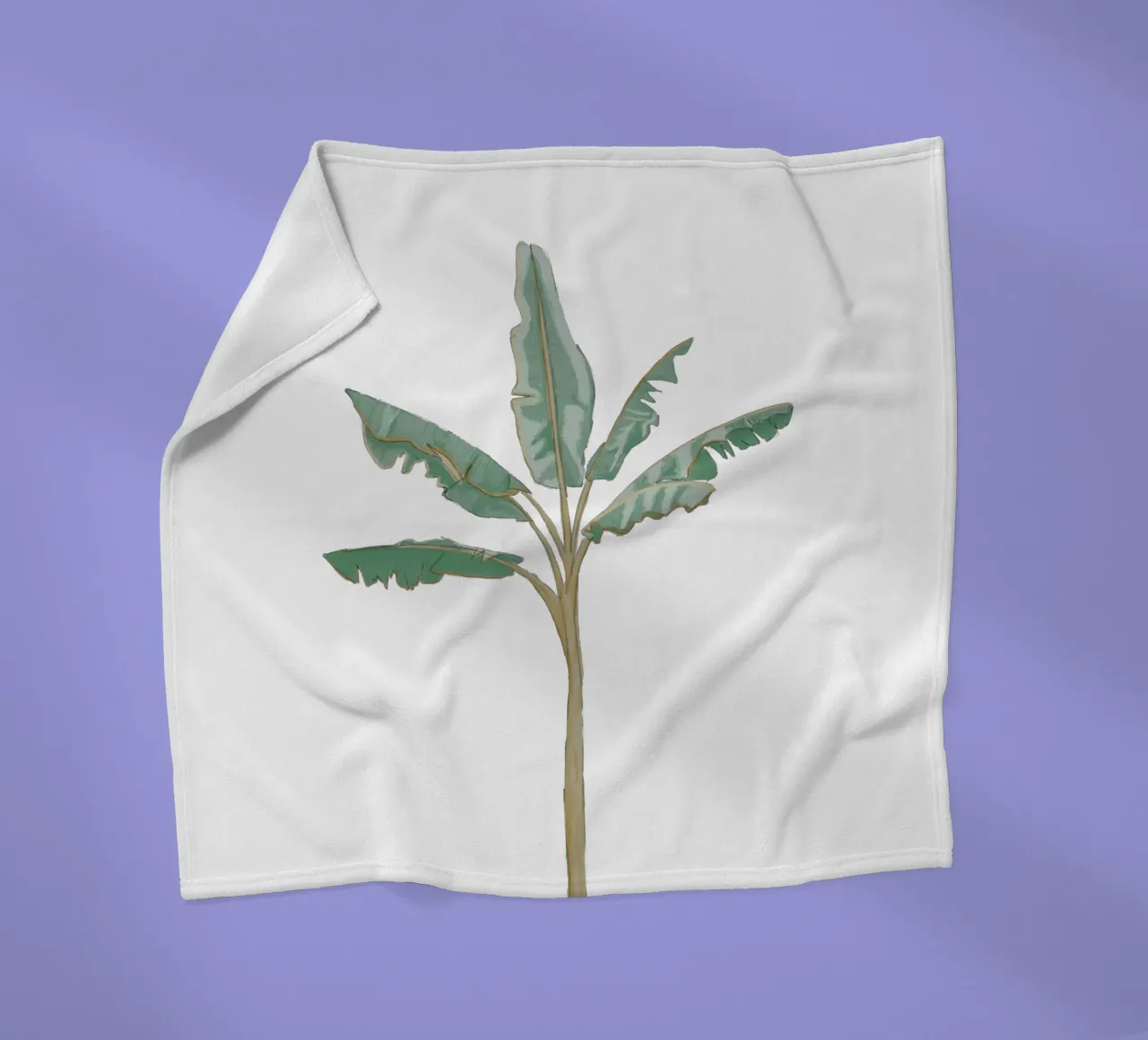 Albero di banane illustrazione vintage boho coperta in pile da This Wild Soul - Illustration