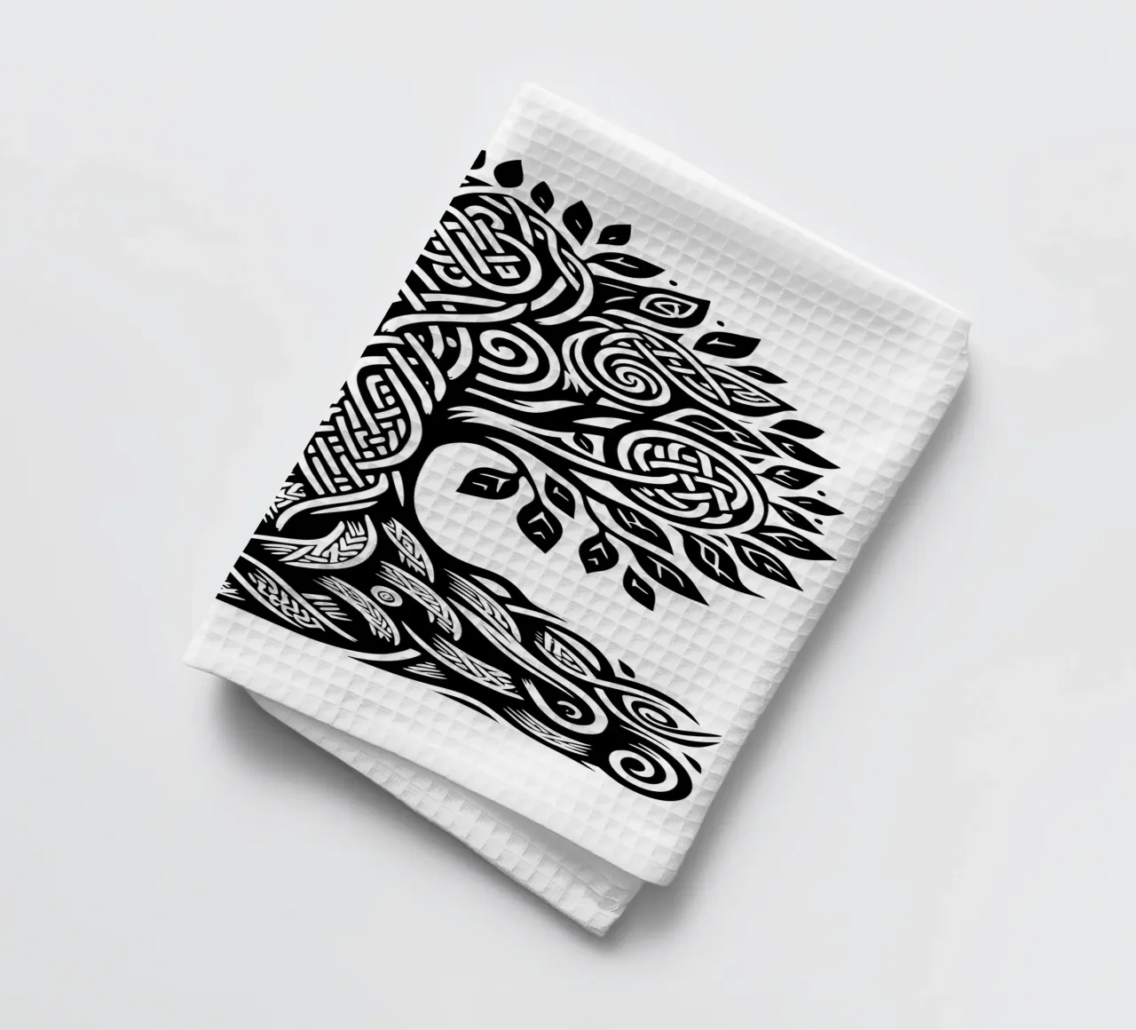 Albero della vita in bianco e nero canovaccio da cucina da Spiritual Touch