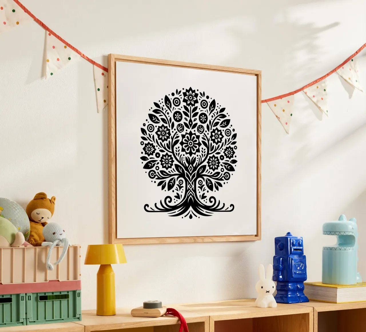 Albero della vita in bianco e nero plexiglass da Spiritual Touch