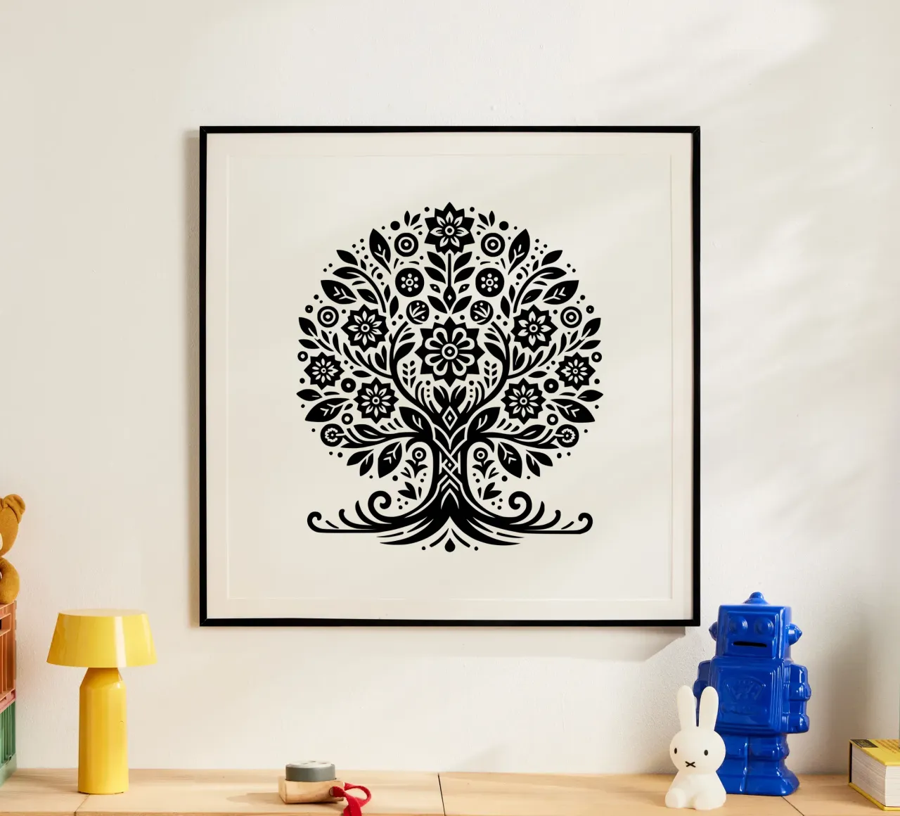 Albero della vita in bianco e nero carta hahnemühle da Spiritual Touch