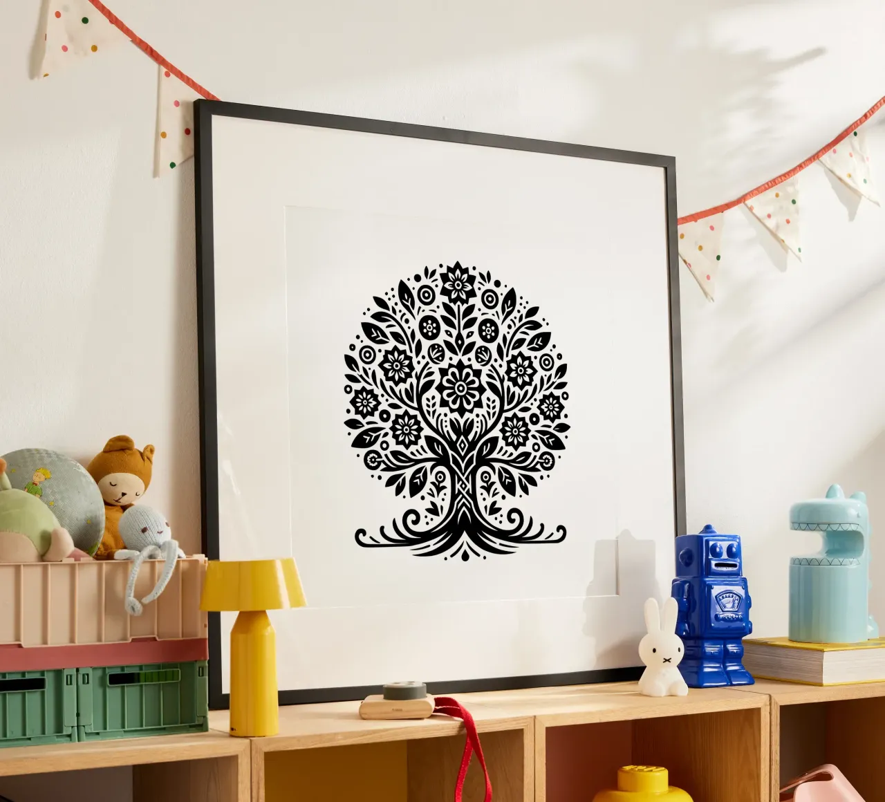 Albero della vita in bianco e nero carta hahnemühle da Spiritual Touch
