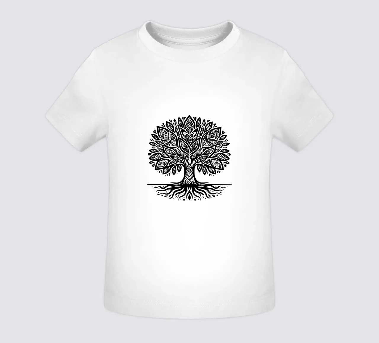Albero della vita in bianco e nero maglietta neonato da Spiritual Touch